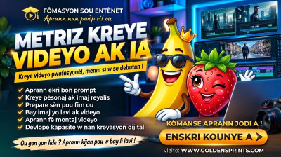 Fòmasyon Pwofesyonèl pou Kreye Videyo ak Entèlijans Atifisyèl