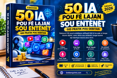 50 ZOUTI IA POU FÈ LAJAN SOU ENTÈNÈT — GID PRATIK 2026